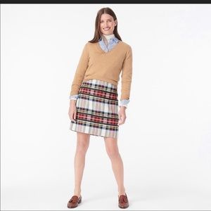 J.Crew tartan mini skirt